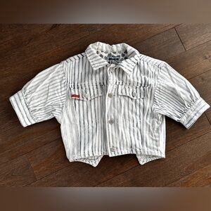 Vintage denim cropped Jordache top size small